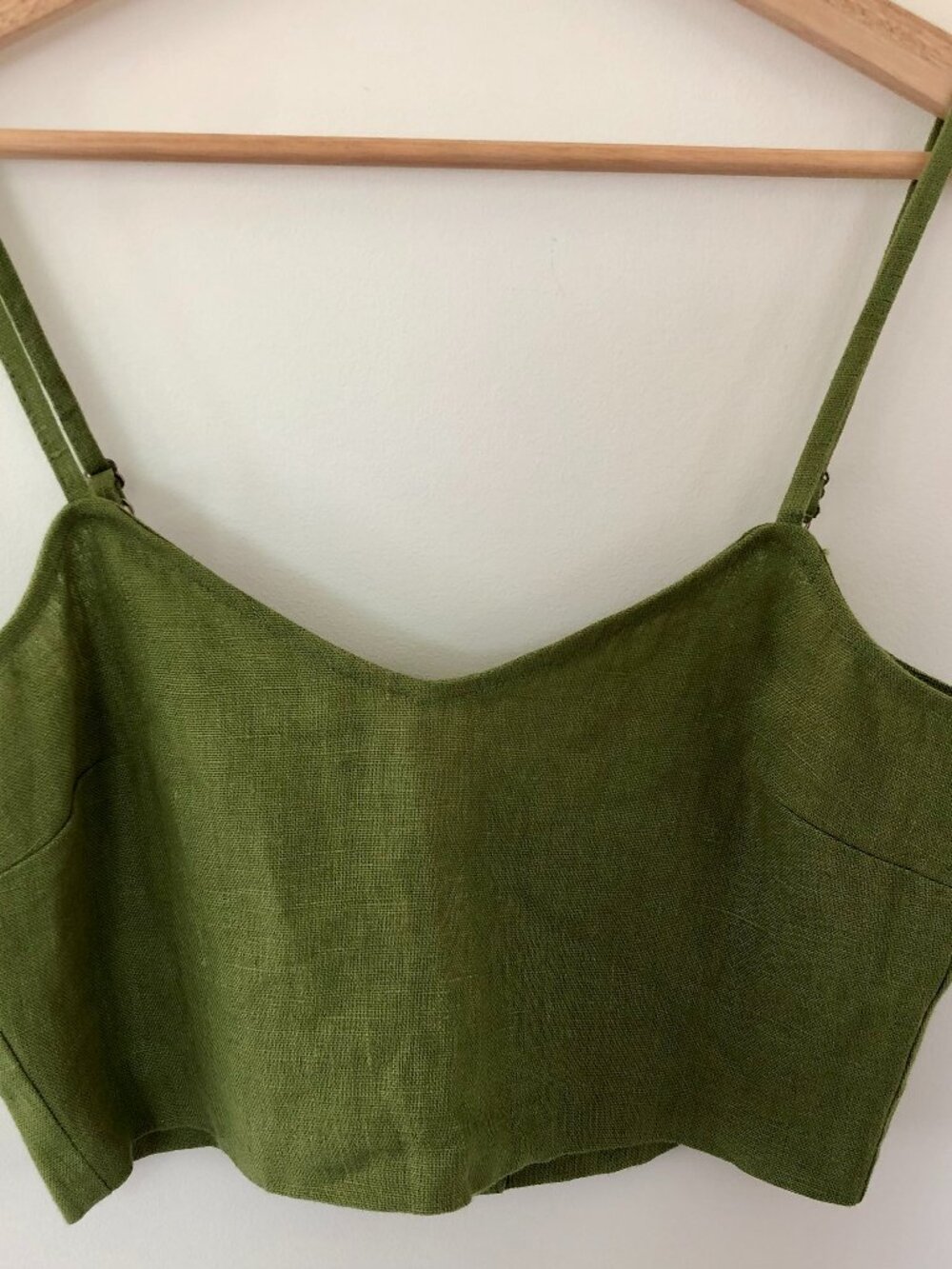 Paloma Wool linen cropped top